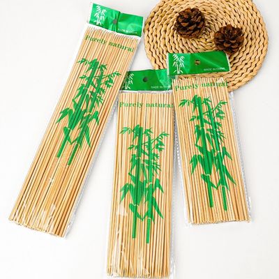 Ekologiczne Długie Bamboo Skewers Zrównoważone Do Grilla 2,5 szerokości Styl Azjatycki