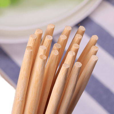 Ekologiczne logo do dostosowania do potrzeb użytkownika Bamboo Round Chopsticks Naturalny kolor i zrównoważony