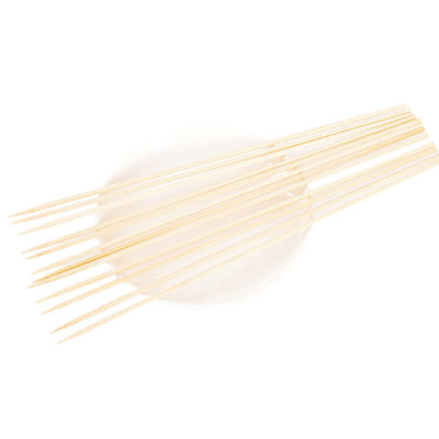 Okrągłe pałeczki bambusowe 4.0 szerokość Bbq Bamboo Skewers biodegradowalne