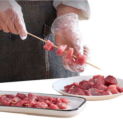 Żywność Grade BBQ bambusowe pałki naturalny kolor bambusowe barbecue na zewnątrz