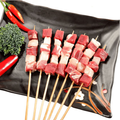 Biodegradowalne bambusowe szpikuły barbecue szpikuły z gładką powierzchnią