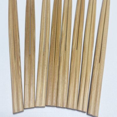 Eco-Friendly Custom Disposable Carbonized Ranchu Bamboo Chopsticks Printed Paper Sleeves for Parties-Wholesale Chinese